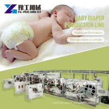 Dipers de alta velocidade fraldas de bebê Máquina de fraldas de bebê automático completo preço da máquina